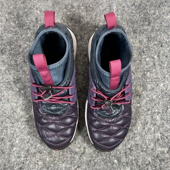 The North Face Thermoball HC Sneaker Shoes Women's 6.5 Dark Purple Navy Magenta - Picture 7 of 14